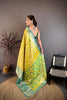 Stylish Mustard Yellow Kanjivaram Silk Weaving Zari Work Saree for Wedding