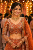 Awesome Orange Net Lehenga Choli with Heavy Embroidery Work and Designer Dupatta for Wedding