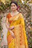 Gracefull Mustard Yellow Soft Silk Saree with Jacquard Work for Wedding