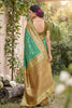 Stylish Sea Green Soft Silk Saree with Jacquard Work for Wedding