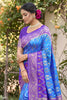 Royal Sky Blue Soft Silk Saree with Jacquard Work for Wedding
