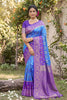 Royal Sky Blue Soft Silk Saree with Jacquard Work for Wedding