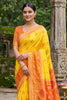 Premium Yellow Soft Silk Saree Jacquard Work Border for Wedding