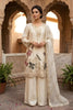 Stylish Cream Fendy Silk Palazzo Suit Sequence Embroidery Work for Wedding