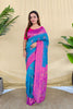 Elegant Sky Blue Silk Zari Weaving Work Saree for Wedding