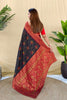 Royal Navy Blue Silk Zari Weaving Work Saree for Wedding