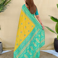 Stylish Yellow Silk Zari Weaving Work Saree for Wedding