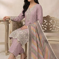 Elegant Pink Star Georgette Designer Straight Salwar Suit with Embroidery Work and Multicolor Dupatta
