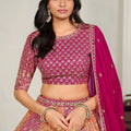 Royal Multicolor Designer Lehenga Choli with Embroidery Work and Matching Dupatta for Wedding