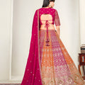 Royal Multicolor Designer Lehenga Choli with Embroidery Work and Matching Dupatta for Wedding