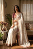 Elegant Off White Soft Crunchy Silk Saree Embroidery Work for Wedding