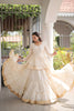 Charming Off White Cotton Designer Lehenga Choli with Layered Flared Skirt for Navratri