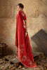 Elegant Red Georgette Satin Silk Digital Print Designer Saree for Wedding