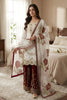 Elegant Off White Pure GMY Silk Heavy Micro Cotton Palazzo Suit