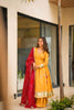 Graceful Mustard Yellow Soft Chinon Complete Handmade Gottapatti Work Anarkali Suit