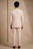 Elegant Pink Wedding Jodhpuri Suit for Men with Embroidered Peacock Motif