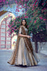 Elegant Beige Chinon Designer Lehenga Choli with Zari Weaving Work for Women