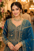 Stylish Royal Blue Designer Net Anarkali Suit with Heavy Embroidery Work for Women