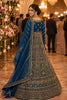 Stylish Royal Blue Designer Net Anarkali Suit with Heavy Embroidery Work for Women