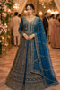 Stylish Royal Blue Designer Net Anarkali Suit with Heavy Embroidery Work for Women