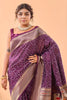 Elegant Wine Bandhani Pure Silk Saree Designer Pallu for Women