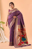Elegant Wine Bandhani Pure Silk Saree Designer Pallu for Women