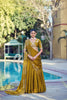 Exclusive Mustard Yellow Rangoli Crush Silk Designer Lehenga Choli with Embroidery Work and Matching Dupatta