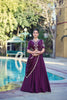 Stylish Purple Rangoli Crush Silk Designer Lehenga Choli with Embroidery Work and Matching Dupatta