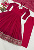 Majestic Wine Heavy Crunchy Silk Designer Anarkali Suit with Dupatta for Women