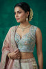 Elegant Multicolor Designer Lehenga Choli with Embroidery Work and Matching Dupatta