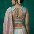 Elegant Multicolor Designer Lehenga Choli with Embroidery Work and Matching Dupatta