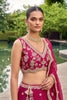 Gorgeous Rani Pink Designer Lehenga Choli with Heavy Embroidery Work and Matching Dupatta