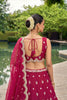 Gorgeous Rani Pink Designer Lehenga Choli with Heavy Embroidery Work and Matching Dupatta