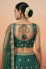 Elegant Rama Green Designer Lehenga Choli with Heavy Embroidery Work and Matching Dupatta