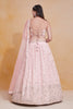 Elegant Pink Georgette Designer Lehenga Choli with Embroidery Work and Soft Net Dupatta