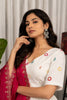 Stylish White Designer Lehenga Choli with Embroidery Work and Rani Pink Dupatta for Women