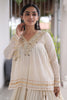 Elegant Off-White Cotton Designer Lehenga Choli for Women with Gota Patti Work