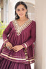 Royal Purple Cotton Designer Lehenga Choli for Women with Gota Patti Work