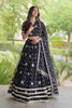 Stunning Black Bandhani Printed Designer Lehenga Choli Set with Gota Lace Work Dupatta