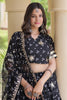 Stunning Black Bandhani Printed Designer Lehenga Choli Set with Gota Lace Work Dupatta