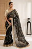 Elegant Black Fendy Satin Silk Mono Banglory Silk Saree for Women