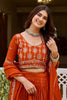 Elegant Orange Vichitra Silk Embroidered Designer Lehenga Choli Set with Dupatta for Wedding