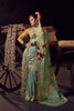 Royal Teal Green Pure Viscose Embroidered Work Designer Saree for Women