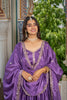 Elegant Purple Chinon Silk Embroidered Designer Lehenga Choli with Dupatta for Women