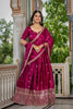 Stunning Magenta Chinon Silk Embroidered Designer Lehenga Choli with Dupatta for Women