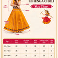 Stunning Mustard Yellow Rayon Mirror Work Designer Lehenga Choli for Girls