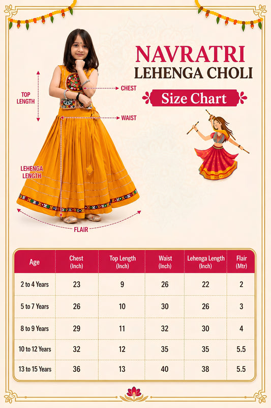 Stunning Mustard Yellow Rayon Mirror Work Designer Lehenga Choli for Girls
