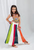 Elegant Multicolor Rayon With Gamthi Work Designer Lehenga Choli for Girls