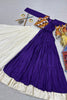 Stylish Purple Cotton Gamthi Work Indo-Western Navratri Lehenga Choli for Women