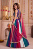 Glorious Multicolor Cotton Designer Lehenga Choli with Mirror Work for Women